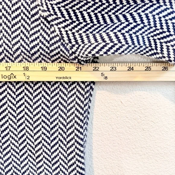 Hope & Henry Coastal Preppy Herringbone Organic Cotton Quarter Zip Sweater L A38 - Picture 5 of 9